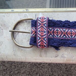Boho multi color belt